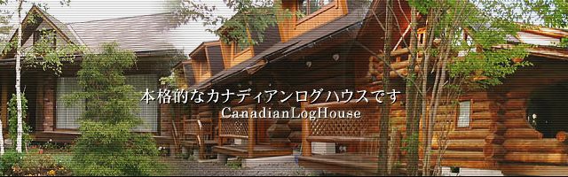 本格的なカナディアンログハウスです